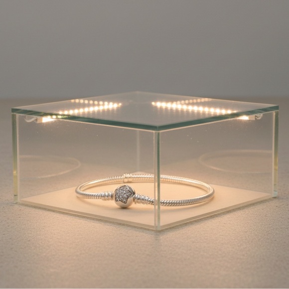 Pandora Silver Bracelet with Sparkling Accents - Picture 3 of 4